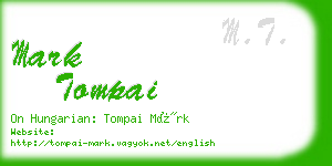 mark tompai business card